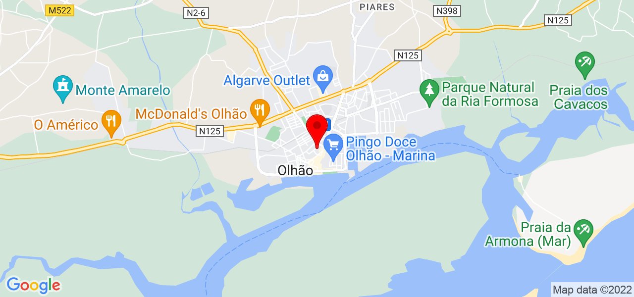 Elsa Santos - Faro - Olhão - Mapa