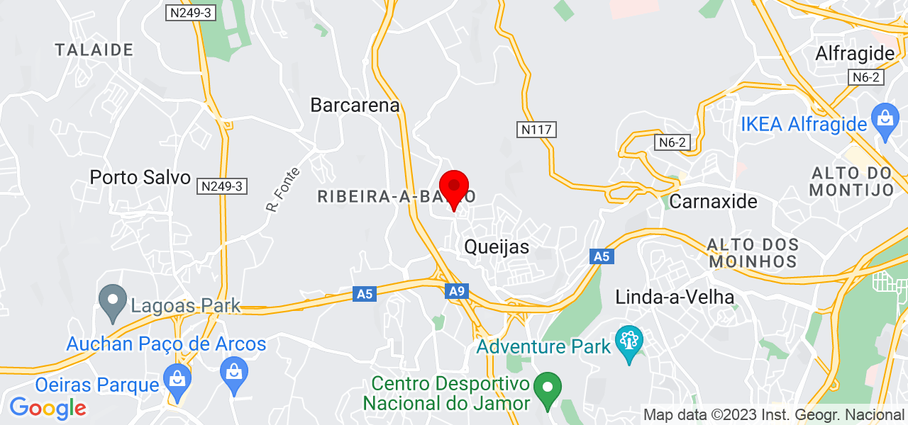 Baudilio Antonio Colmenares Nu&ntilde;ez - Lisboa - Oeiras - Mapa