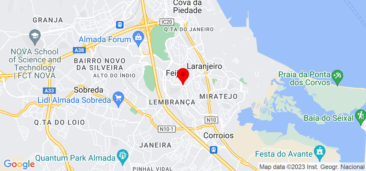 M&aacute;rio - Setúbal - Almada - Mapa