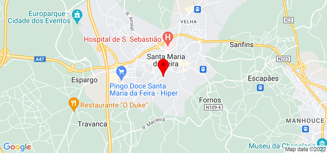 OAC ADVOGADOS - Aveiro - Santa Maria da Feira - Mapa