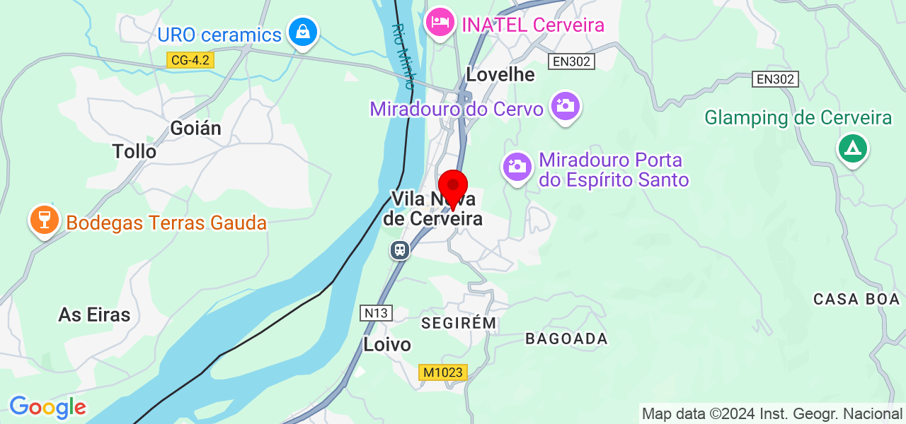 Lindomar - Viana do Castelo - Vila Nova de Cerveira - Map