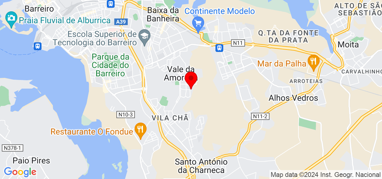 Fernanda Monteiro - Setúbal - Moita - Mapa