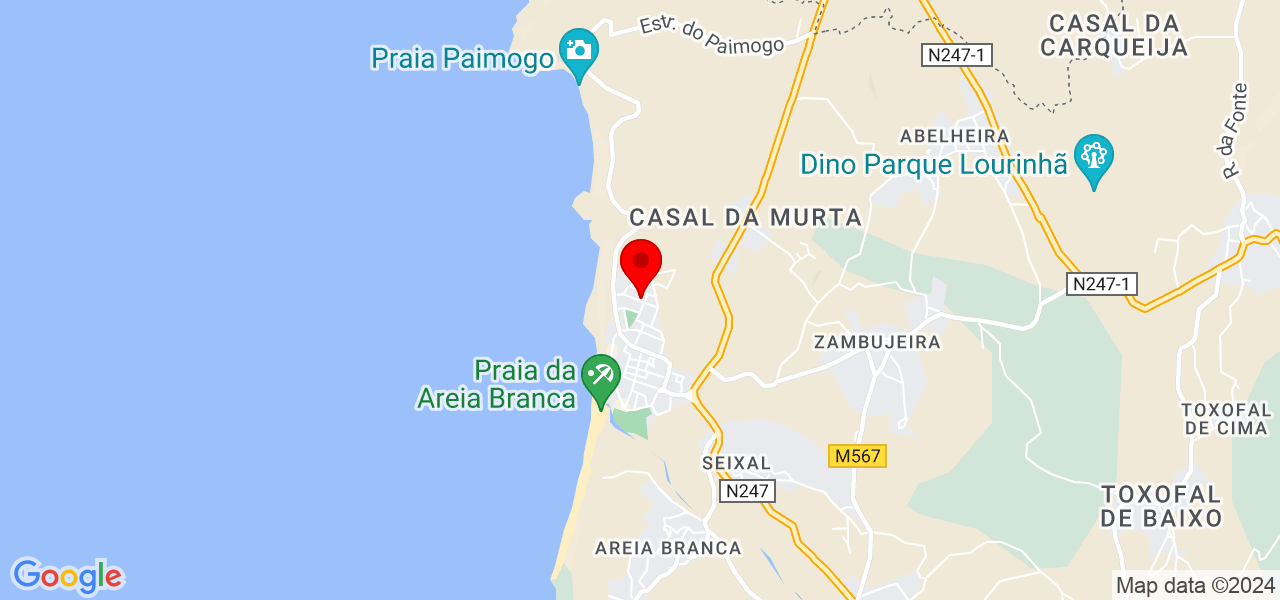 Ivan - Lisboa - Lourinhã - Mapa