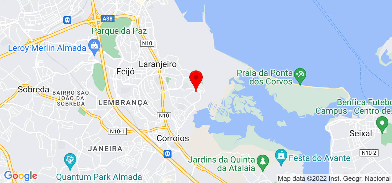 Edna - Setúbal - Seixal - Mapa