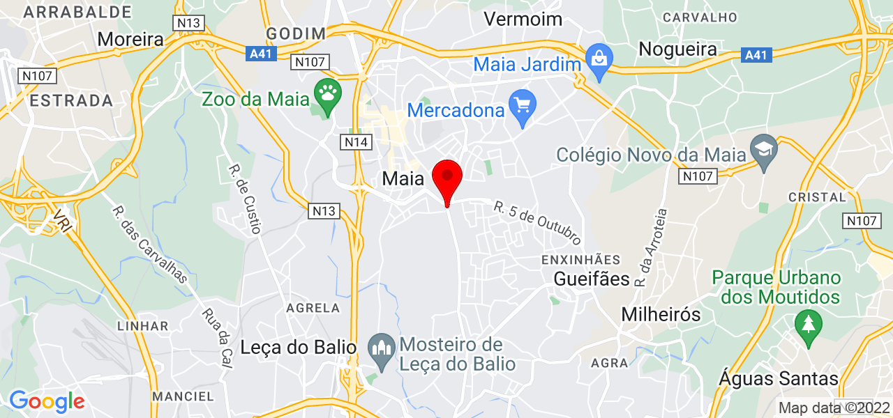 Edeilce Buzar - Porto - Maia - Mapa