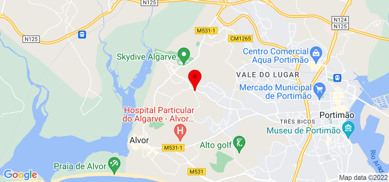 Gold Hands services - Faro - Portimão - Mapa