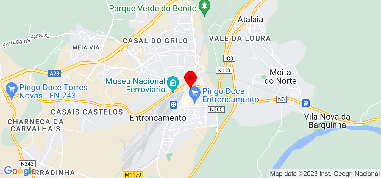Bruno Silva - Santarém - Entroncamento - Mapa