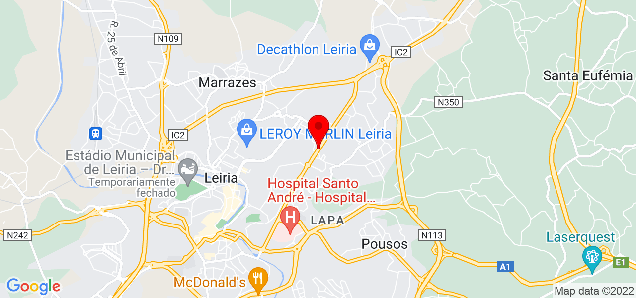 Ermano Colombo - Leiria - Leiria - Mapa