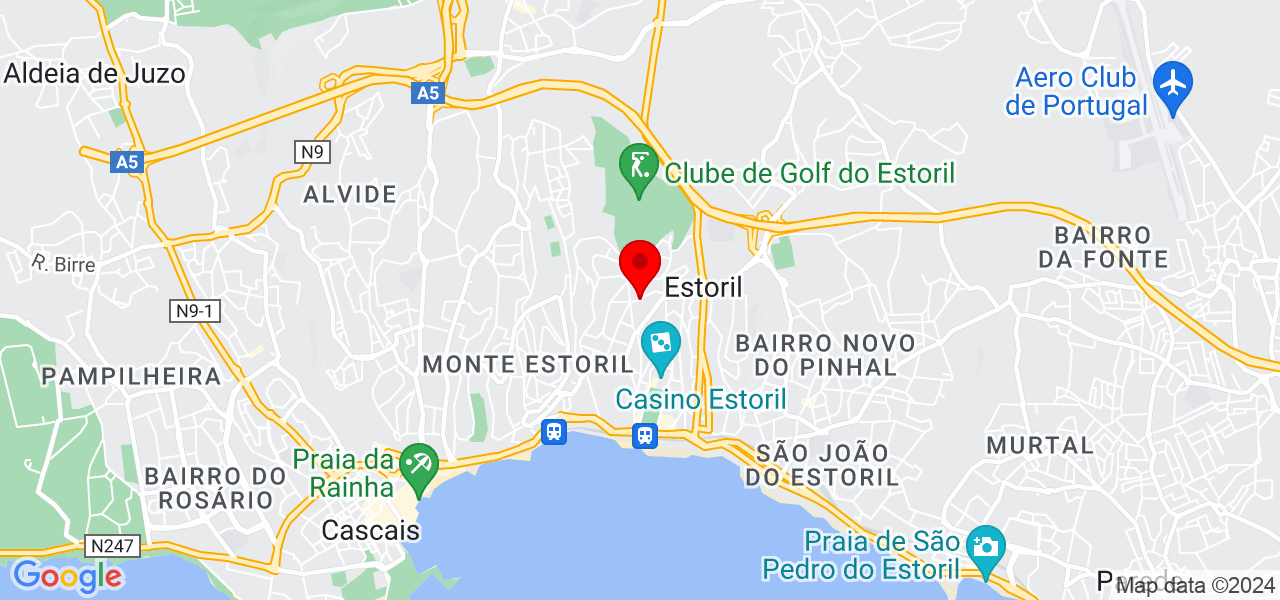 Matilde S&aacute; da Bandeira - Lisboa - Cascais - Mapa