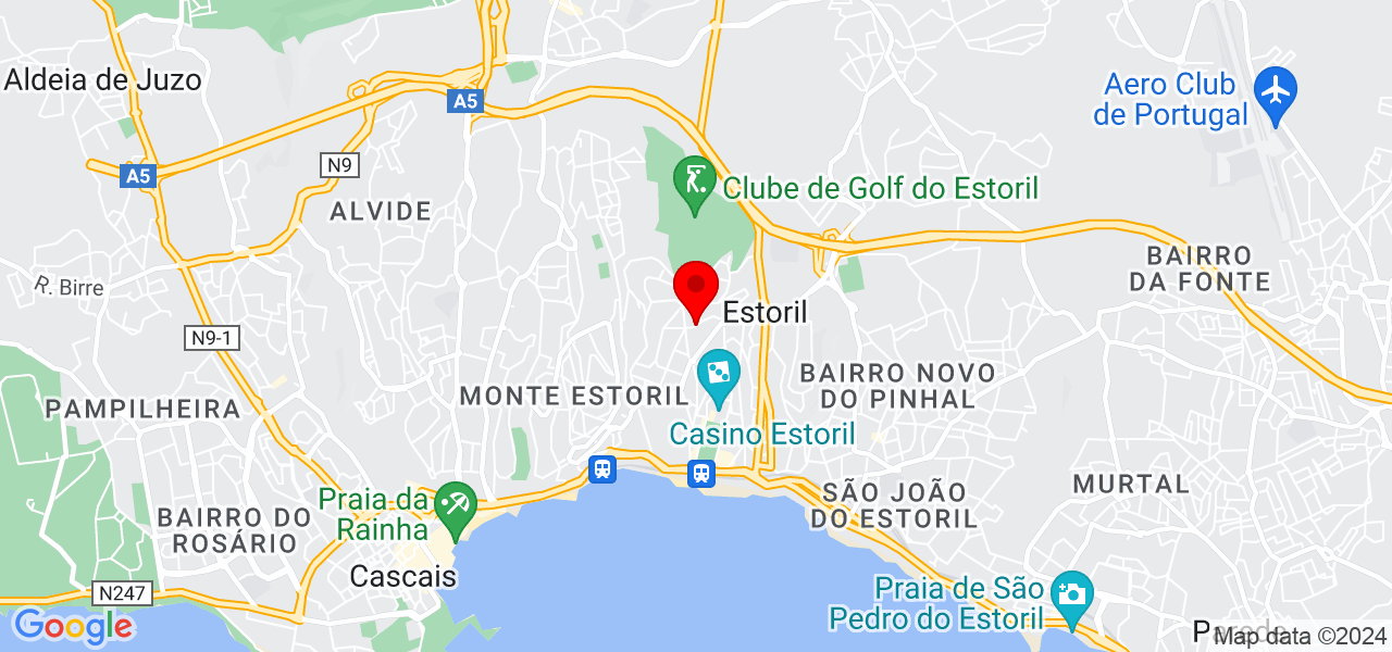 Victoria Ruela - Lisboa - Cascais - Karte