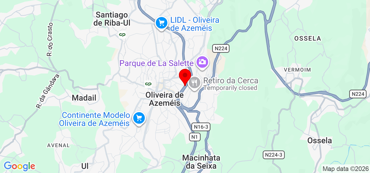 Jefferson Castro - Aveiro - Oliveira de Azeméis - Mapa