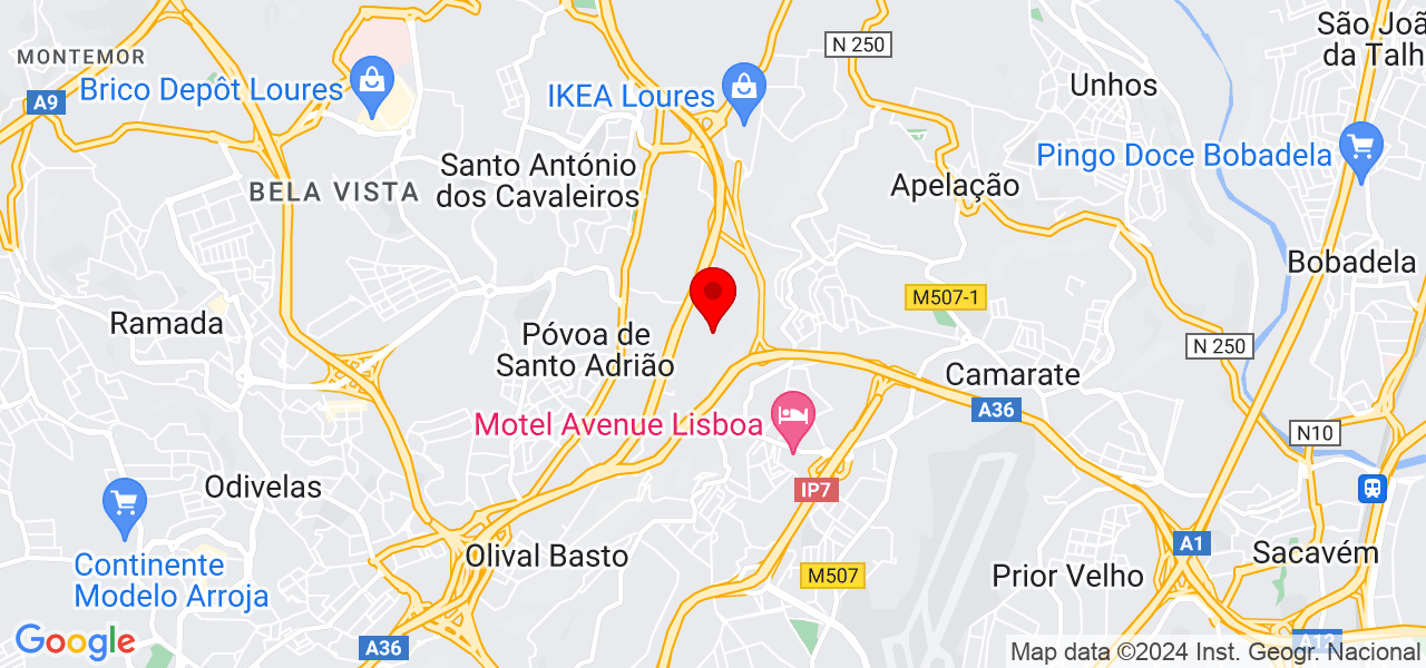 Ariadni Cardoso - Lisboa - Loures - Mapa