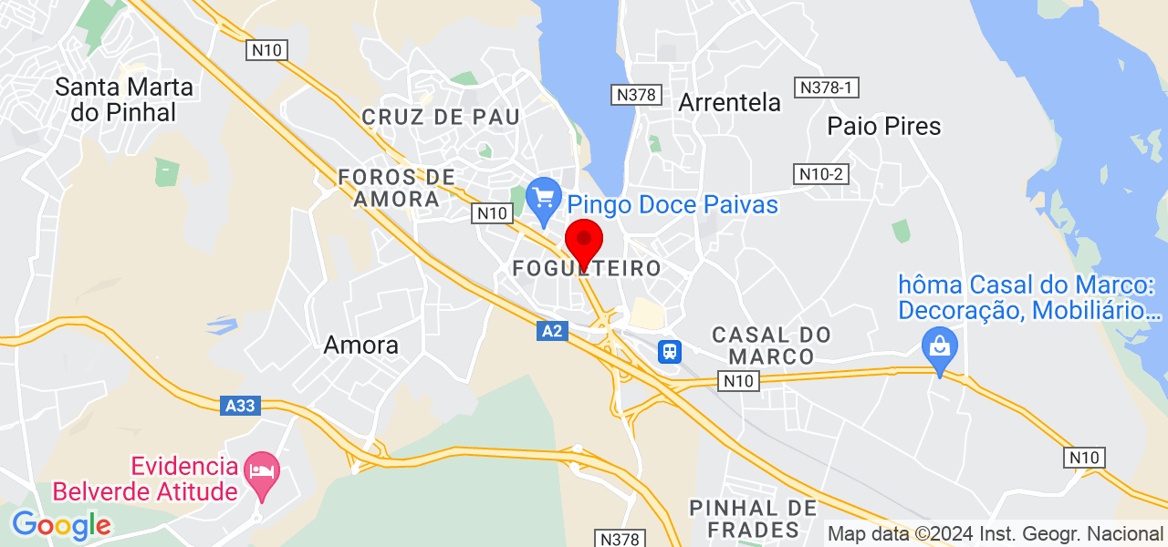 Débora Cabral - Setúbal - Seixal - Map