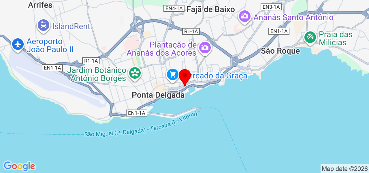 João freitas - Açores - Ponta Delgada - Karte