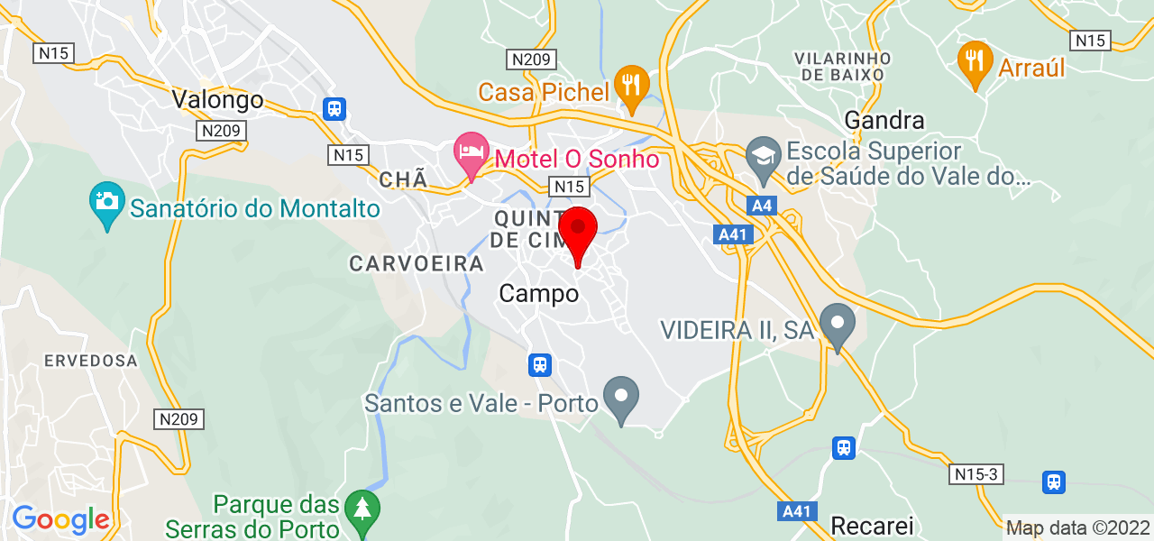 ASP Construtora - Porto - Valongo - Mapa