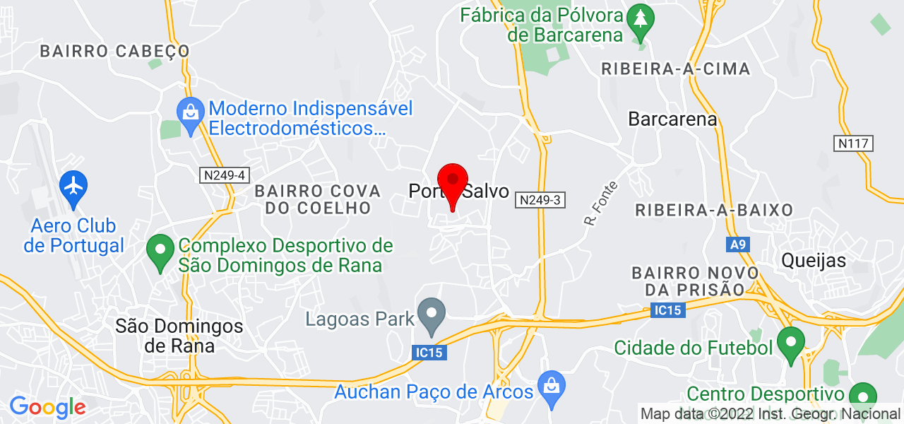 Teresa Abreu - Lisboa - Oeiras - Mapa