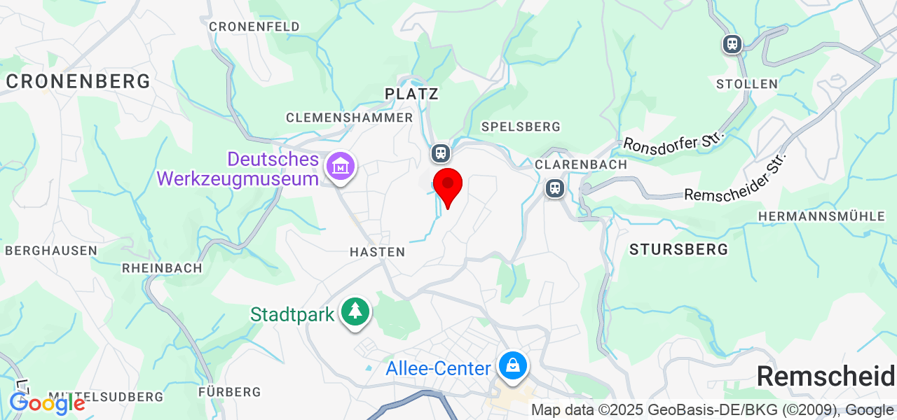 Bismillah &ndash; Fu&szlig;bodenheizung &amp; W&auml;rmepumpe - Nordrhein-Westfalen - Remscheid - Karte