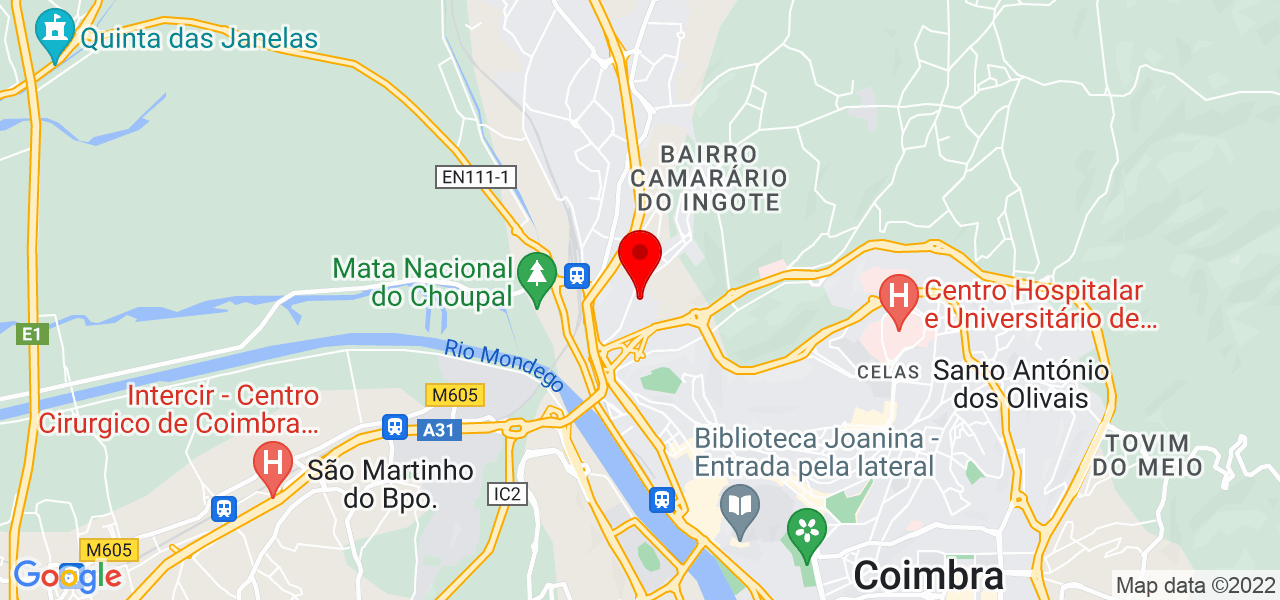 J&eacute;ssica Araldi - Coimbra - Coimbra - Mapa