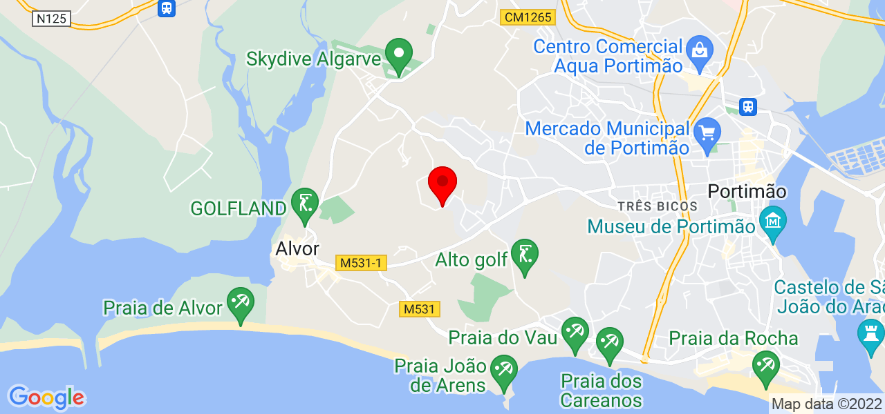 Wythilan - Faro - Portimão - Mapa