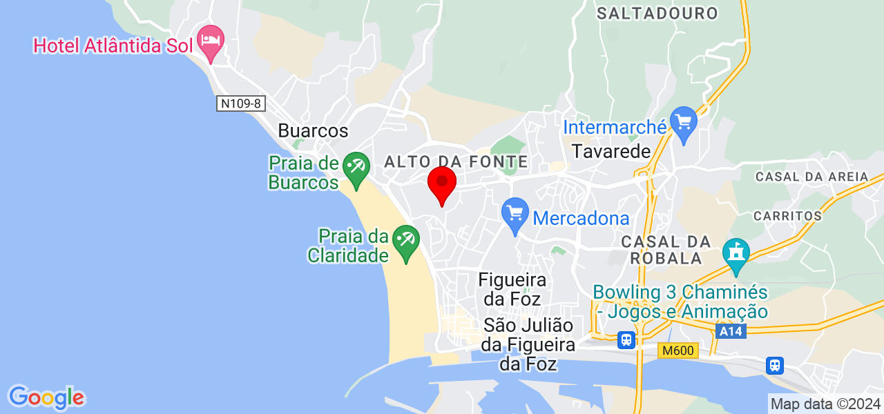 S&eacute;rgio Baptista, Arquitecto - Coimbra - Figueira da Foz - Mapa