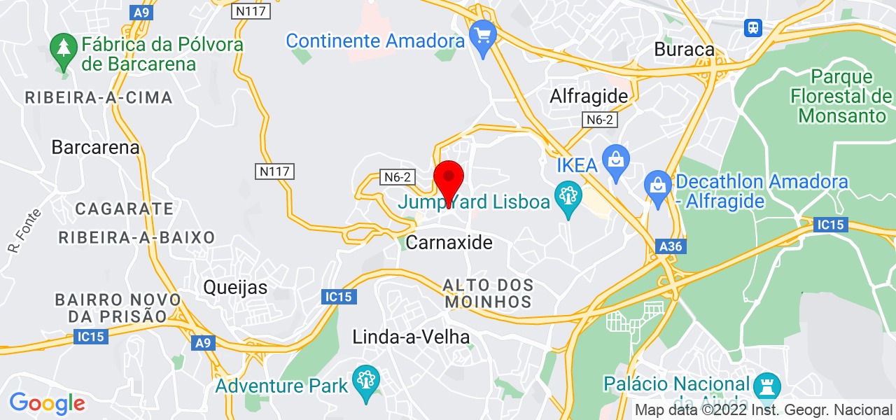 Margarida Branco - Lisboa - Oeiras - Mapa