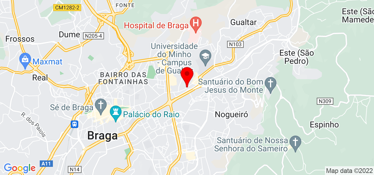 Ana J&uacute;lia - Braga - Braga - Mapa