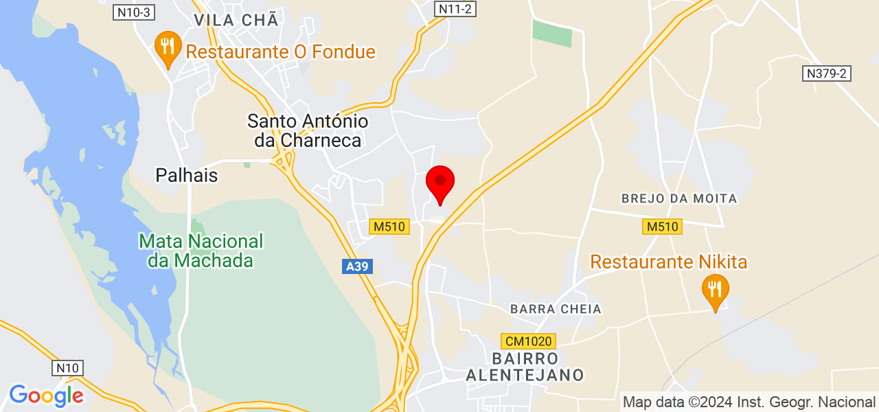 Antero cruz - Setúbal - Barreiro - Mapa