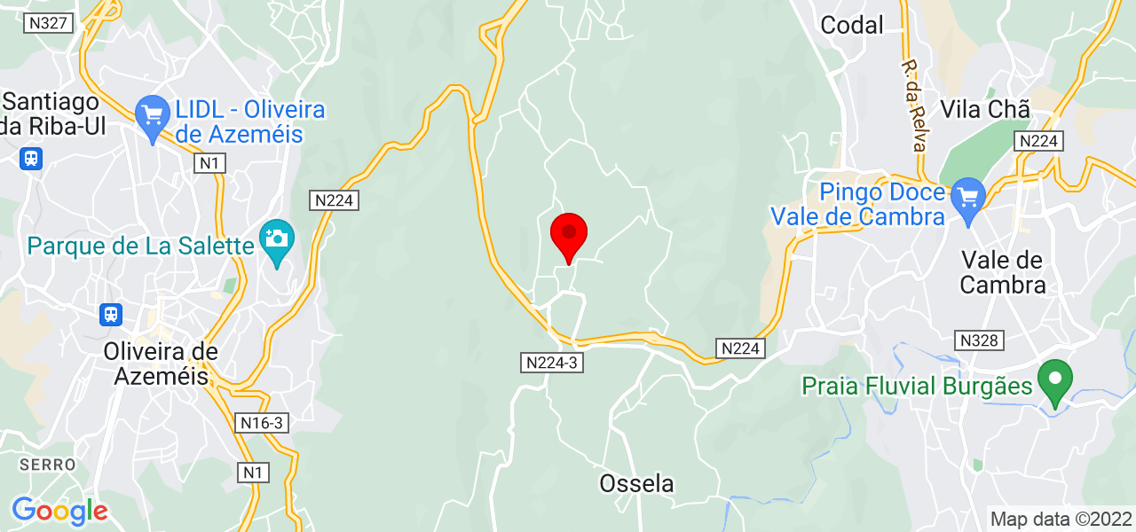 Concei&ccedil;&atilde;o - Aveiro - Oliveira de Azeméis - Mapa