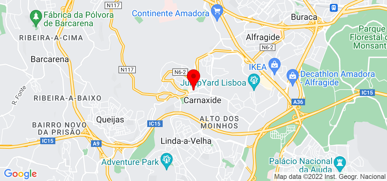 Diafragma Fotografia - Lisboa - Oeiras - Mapa