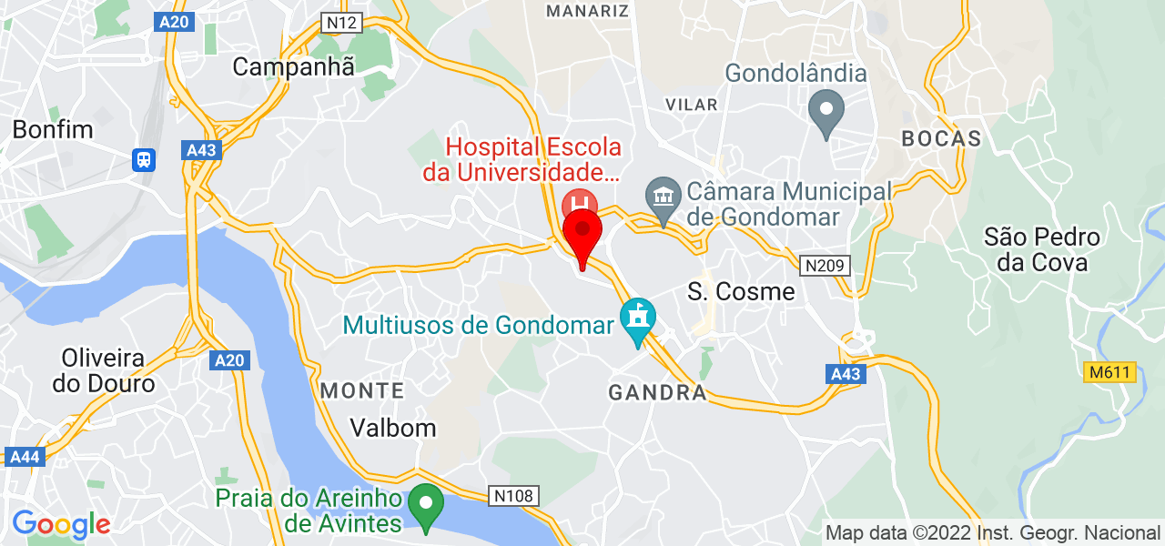 Telma Teixeira - Porto - Gondomar - Mapa