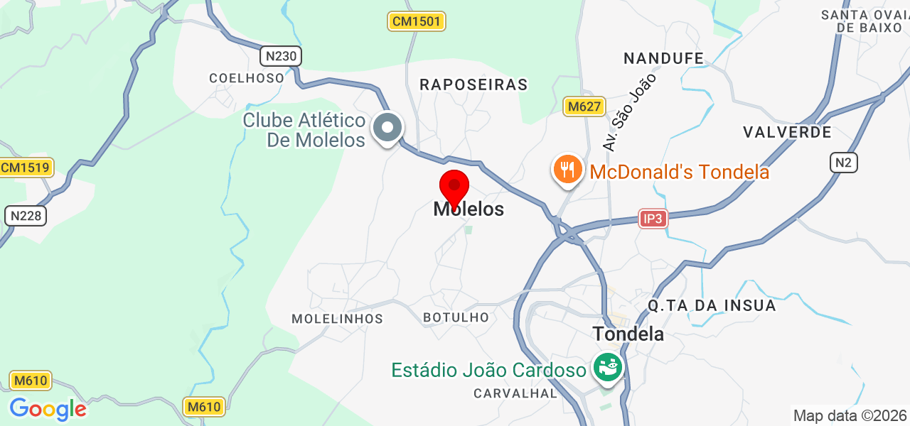 Débora Balbino - Viseu - Tondela - Karte