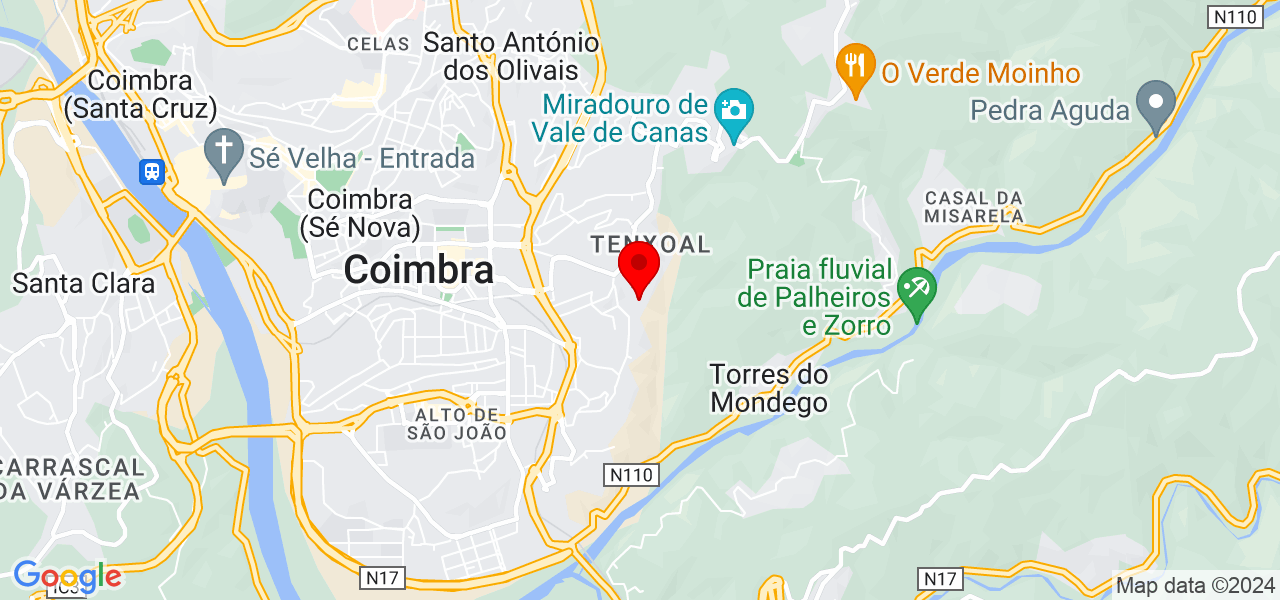 Dandara - Coimbra - Coimbra - Mapa