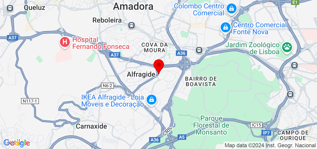 Marcenaria Criativa - Lisboa - Amadora - Map