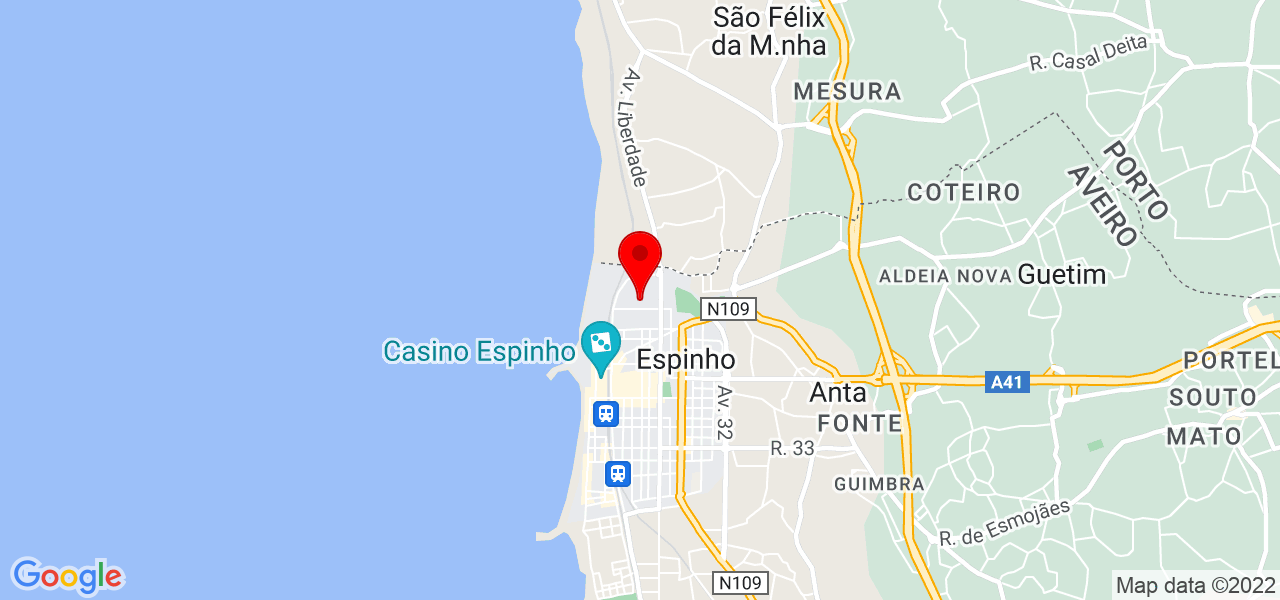 David - Aveiro - Espinho - Mapa