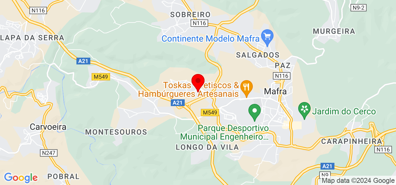 VeraFiori - Lisboa - Mafra - Map