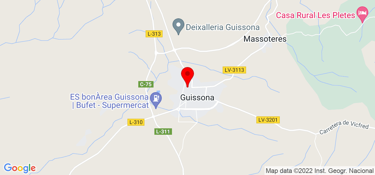 Celler de Guissona - Cataluña - Guissona - Mapa