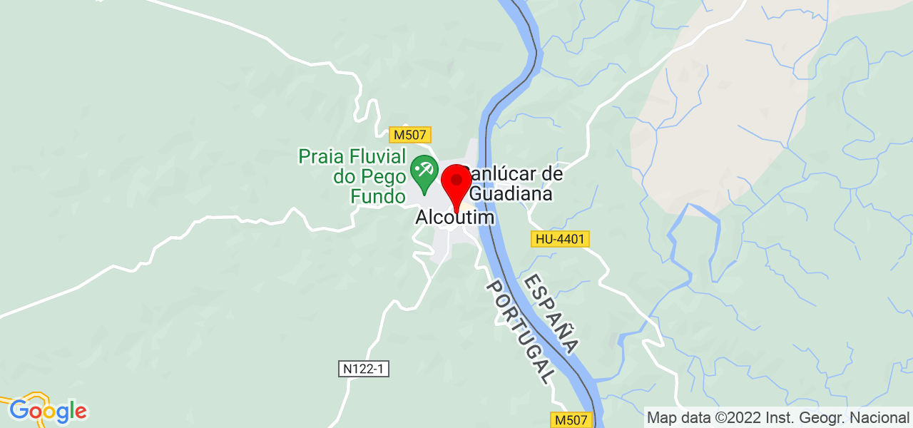 Eva - Faro - Alcoutim - Mapa