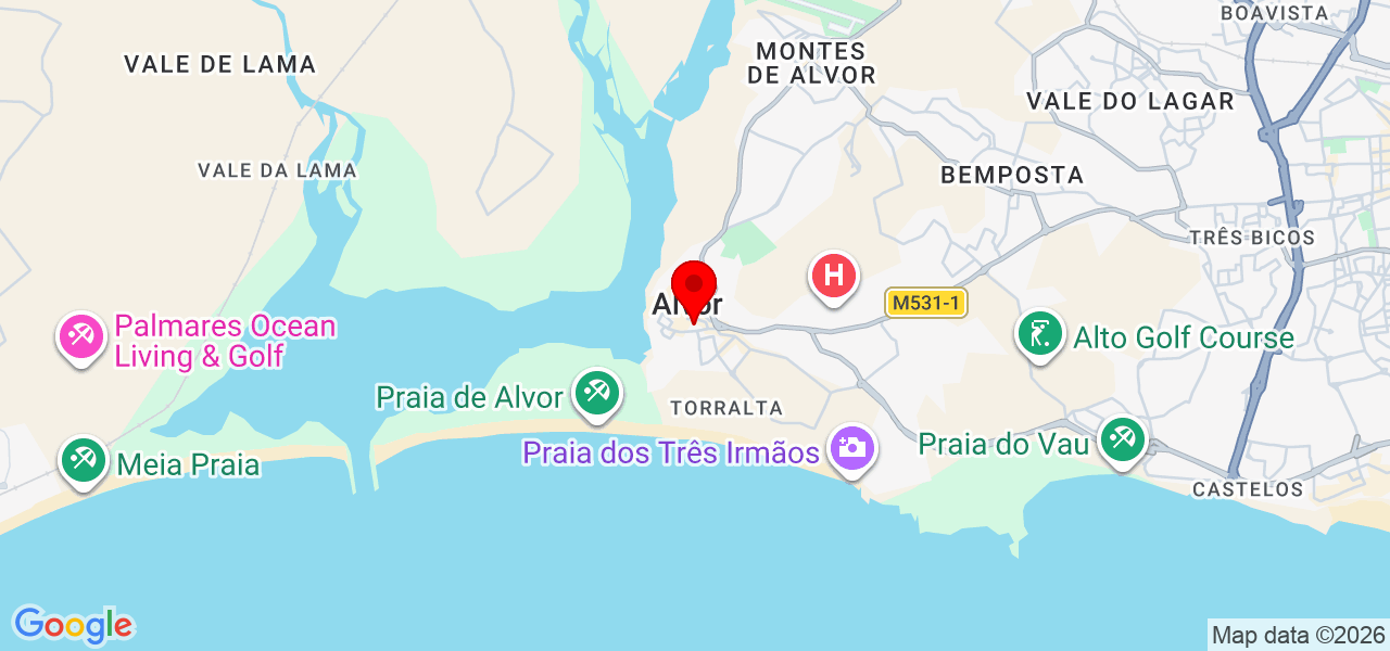 Heligton Pereira - Faro - Portimão - Mapa