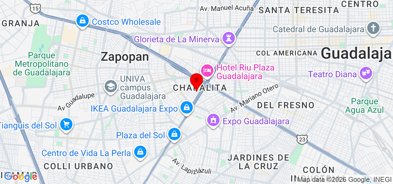 Sheyla Cantante Versatil - Jalisco - Guadalajara - Mapa