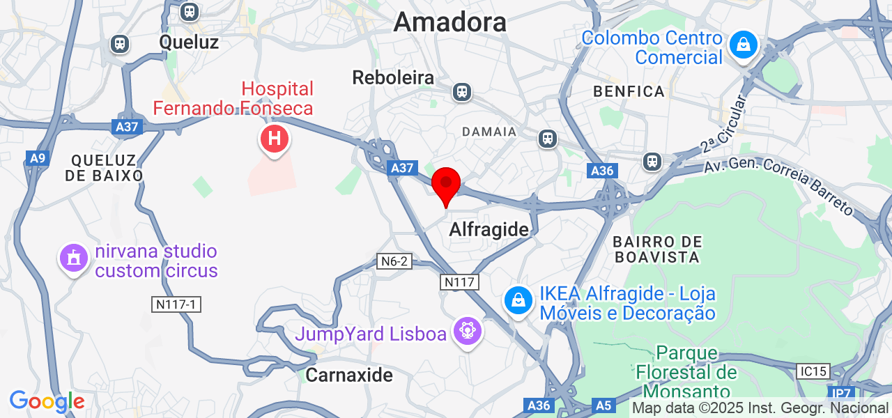 Eng. Automação - Lisboa - Amadora - Map