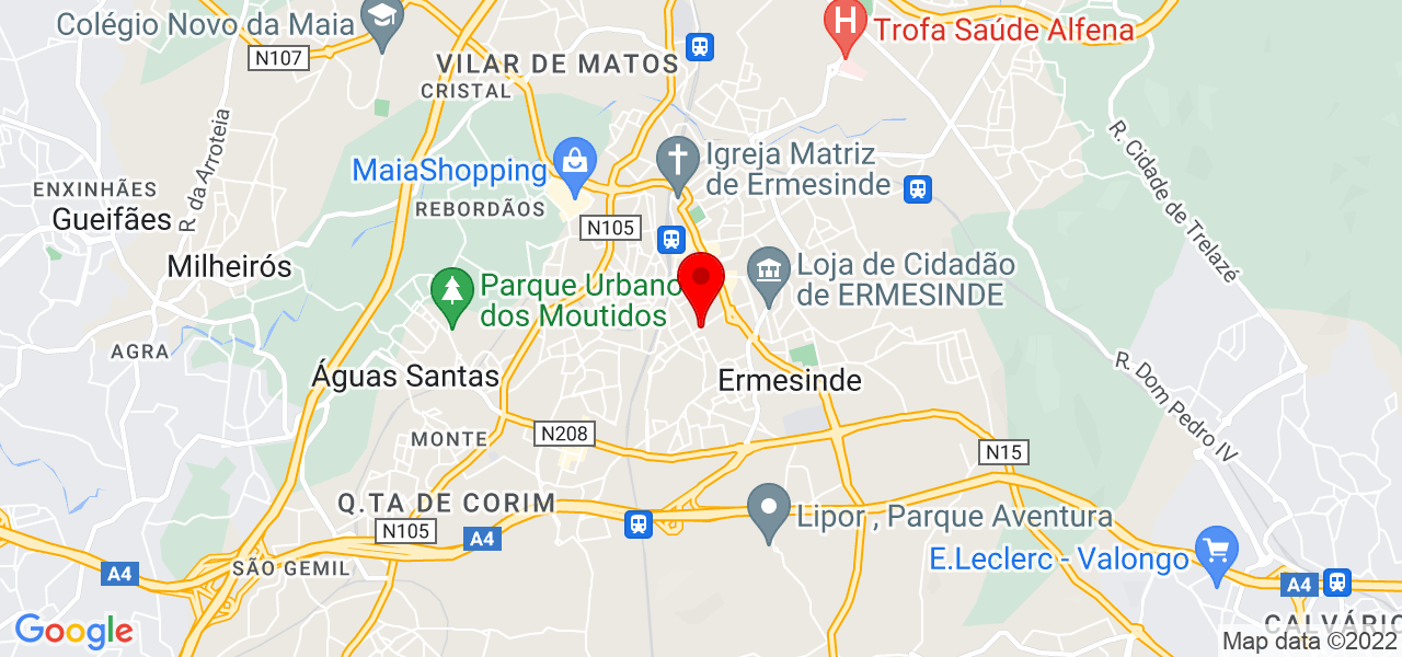 Fl&aacute;vio Oliveira - Porto - Valongo - Mapa