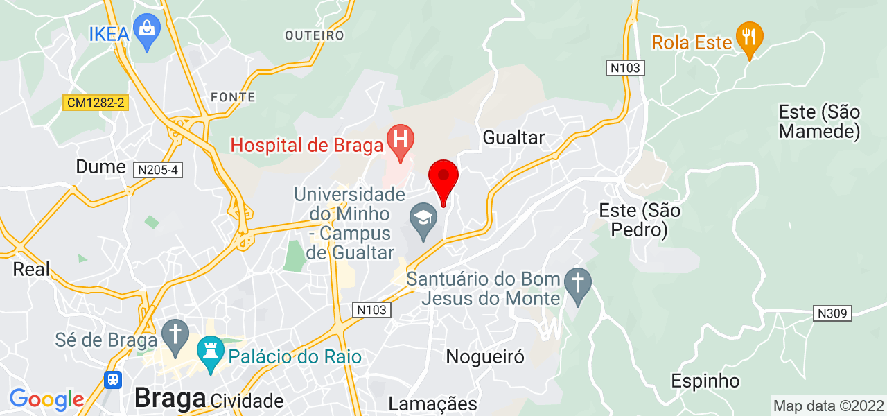 Alexandre Lazzarote de Oliveira - Braga - Braga - Mapa