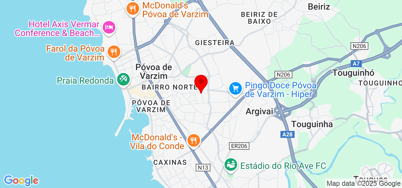 F&aacute;tima Silva - Porto - Póvoa de Varzim - Mapa