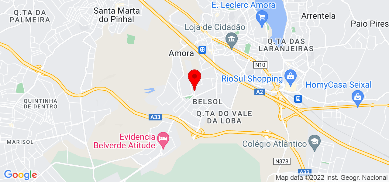 Liliane - Setúbal - Seixal - Mapa