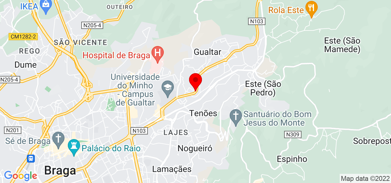 Sara - Braga - Braga - Mapa