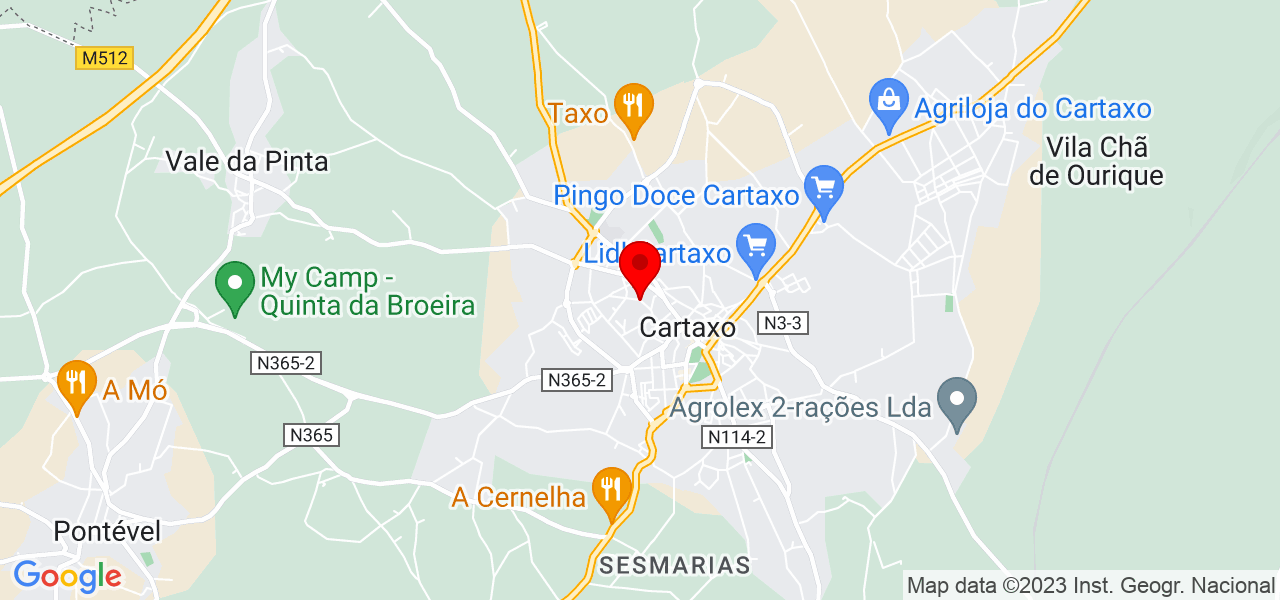 TransCartaxoTour - Santarém - Cartaxo - Mapa