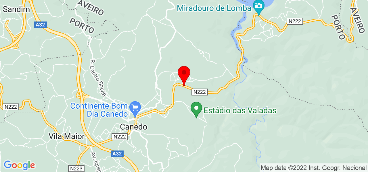Andr&eacute; Solinho - Aveiro - Santa Maria da Feira - Mapa