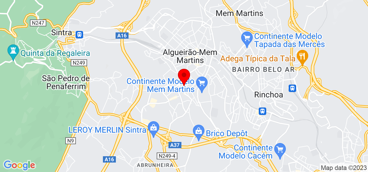 Filipa Fernandes Gon&ccedil;alves - Lisboa - Sintra - Mapa