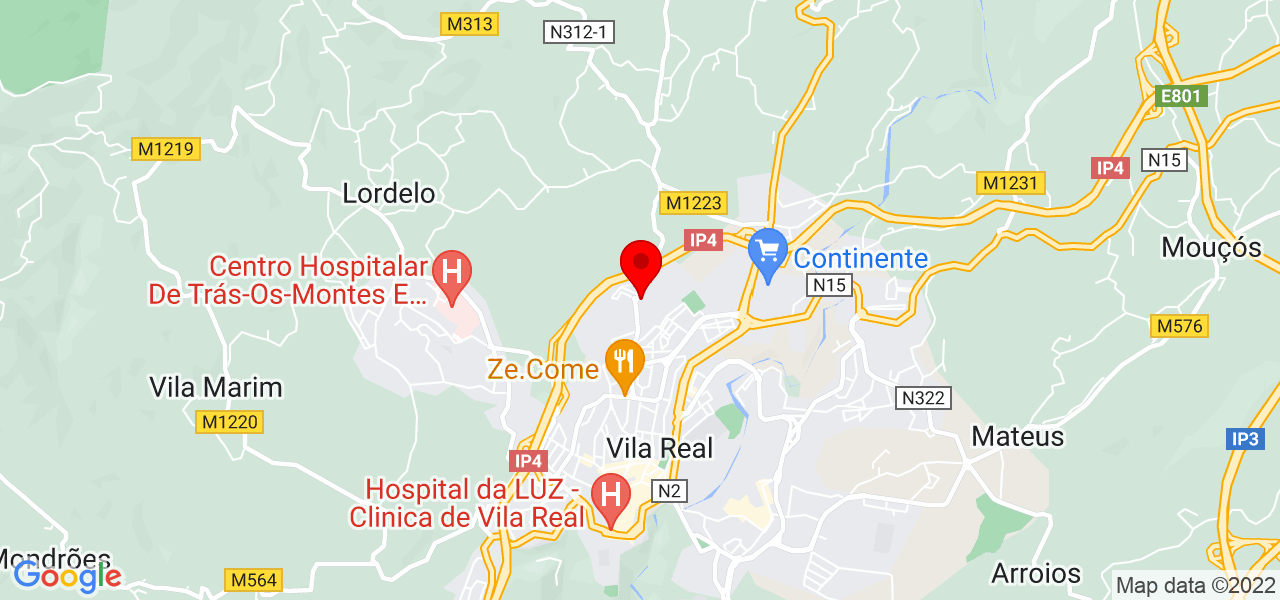Carmen - Vila Real - Vila Real - Mapa