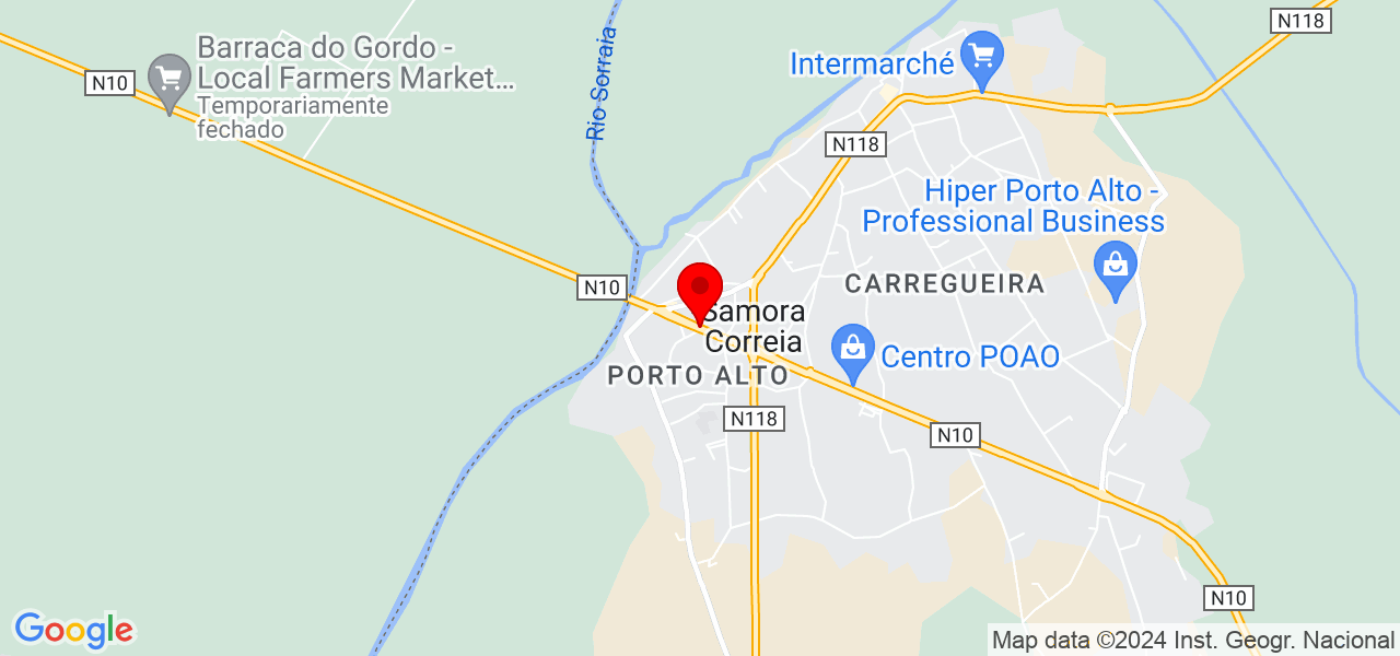 Jorge Pereira - Santarém - Benavente - Mapa